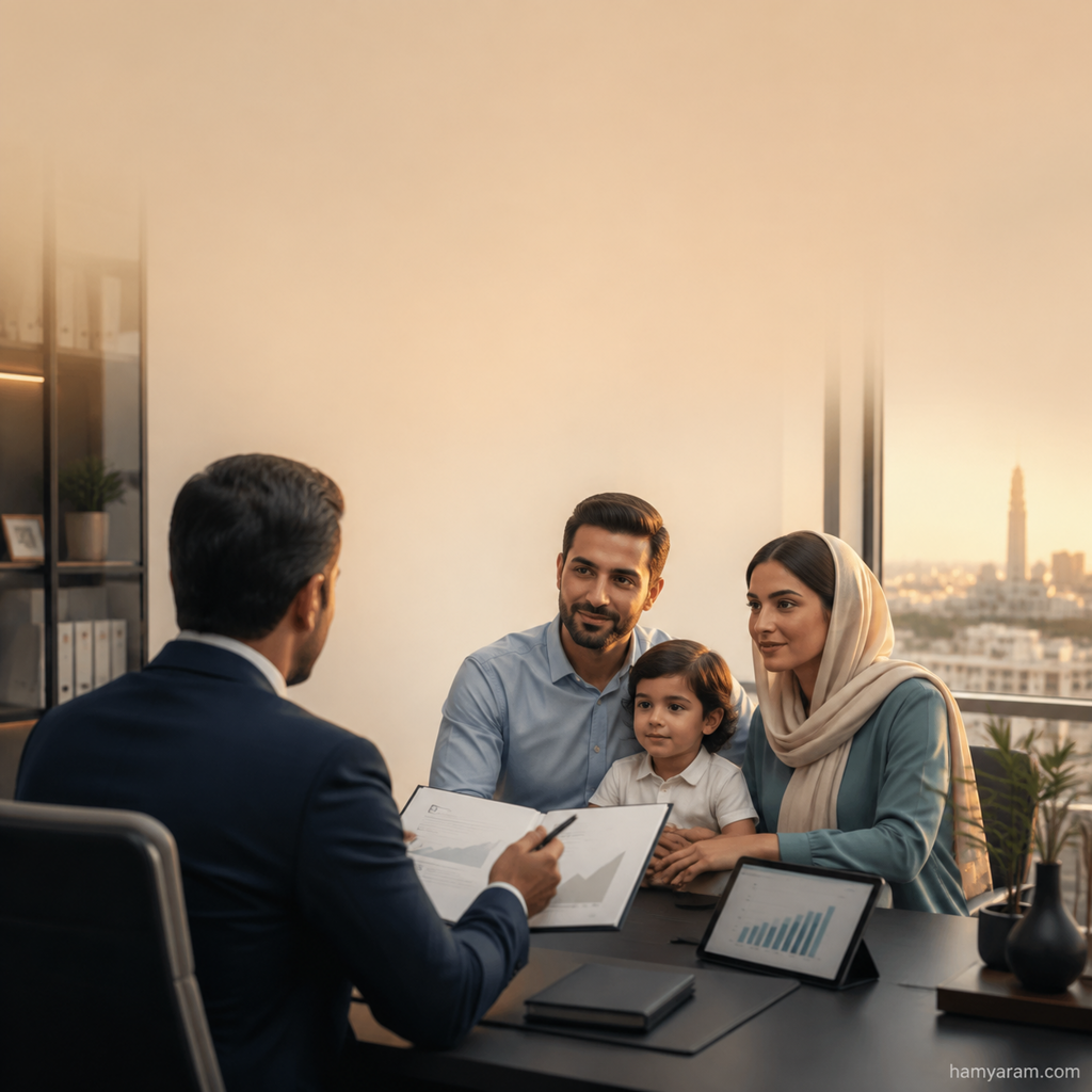آقای رضایی برای یک گفتوگوی کوتاه درباره بیمه عمر تماس گرفت